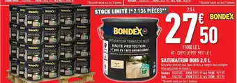 Brico Cash Saturateur Bois 2,5 L Bondex offre