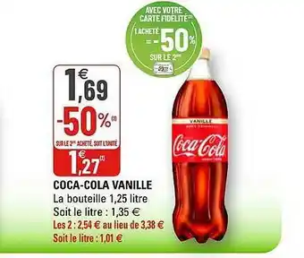 G20 Coca-cola Vanille offre