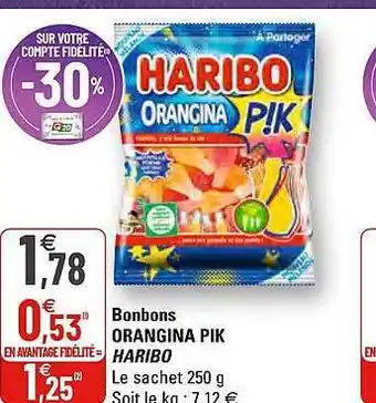 Bonbons Orangina Pik Haribo