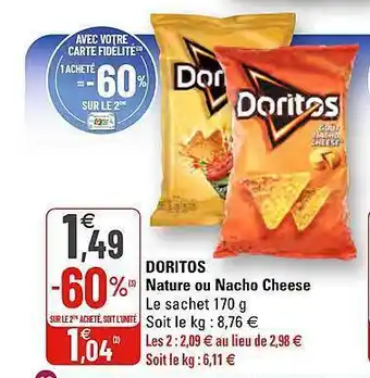 Doritos Nature Ou Nacho Cheese