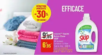 Lessive Liquide Active Clean Skip