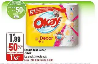 G20 Essuie-tout Décor Okay offre