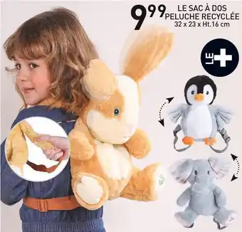 Stokomani Le sac à dos peluche recyclée offre
