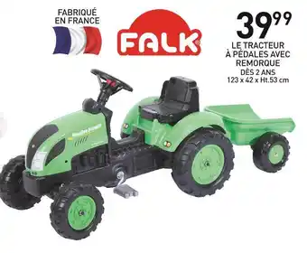 Stokomani Falk le tracteur à pédales avec remorque offre