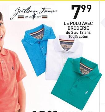 Stokomani Gentleman farmer le polo avec broderie offre