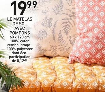 Stokomani Le matelas de sol avec pompons offre