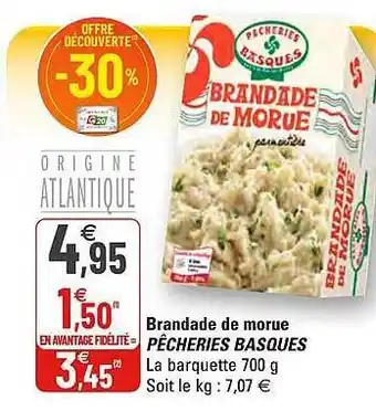 G20 Brandade De Morue Pêcheries Basques offre