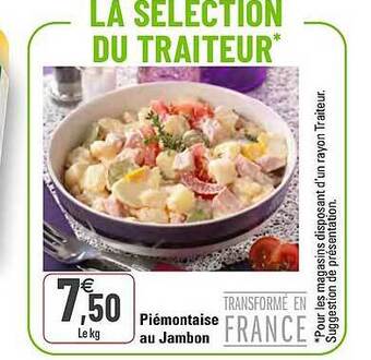 G20 Piémontaise Au Jambon offre