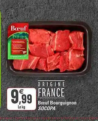 G20 Bœuf Bourguignon Socopa offre