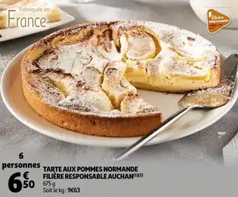 Auchan Auchan tarte aux pommes normande offre