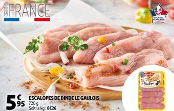 Auchan Le gaulois escalopes de dinde offre