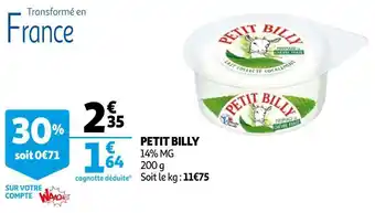 Auchan Petit billy petit billy offre