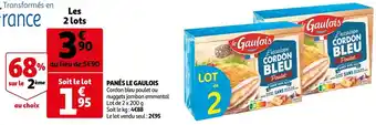 Auchan Le gaulois panés offre