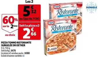 Auchan Dr oetker pizza tonno ristorante surgelée offre