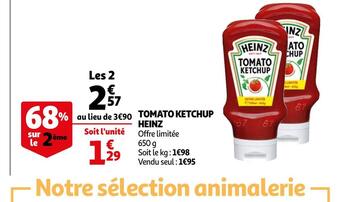 Auchan Heinz tomato ketchup offre
