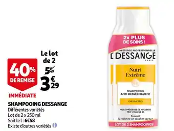 Auchan Dessange shampooing offre
