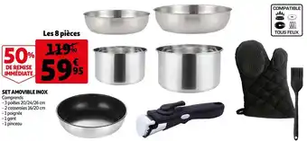 Auchan Set amovible inox offre