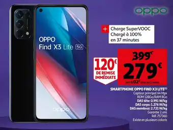 Auchan Oppo smartphone find x3 lite offre