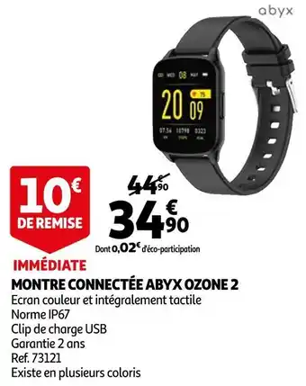 Auchan Abyx montre connectée ozone 2 offre