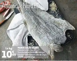 Auchan Morue salée séchée offre
