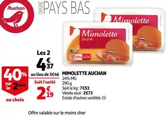 Auchan Auchan mimolette offre