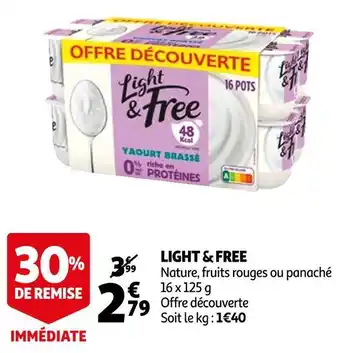 Auchan Light & free light & free offre