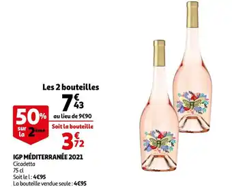 Auchan Cicadetta igp méditerranée 2021 offre