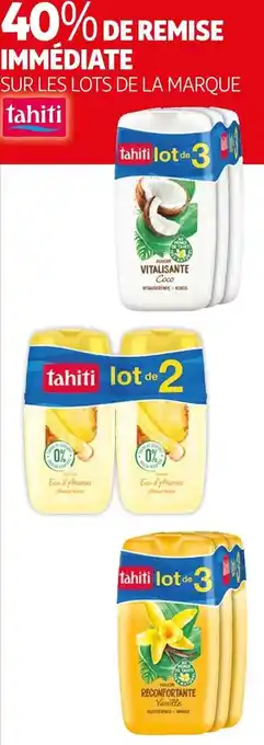 Auchan Tahiti bon plan sur les lots de la marque tahiti offre