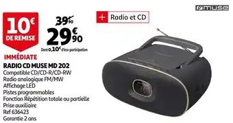 Auchan Muse radio cd md 202 offre