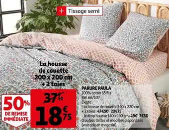 Auchan Parure paula offre