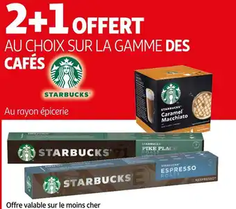 Auchan Starbucks bon plan sur la gamme des cafés de la marque starbucks offre
