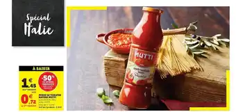 U Express Purée De Tomates Nature Mutti offre