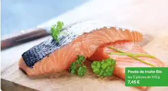 Pavés de truite bio