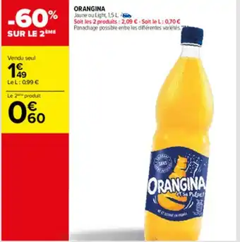 Carrefour Orangina offre