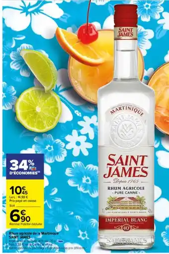 Carrefour Rhum agricole de la martinique offre