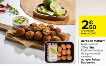 Carrefour Acras de morue offre