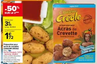 Carrefour Préparation pour acras de crevettes offre