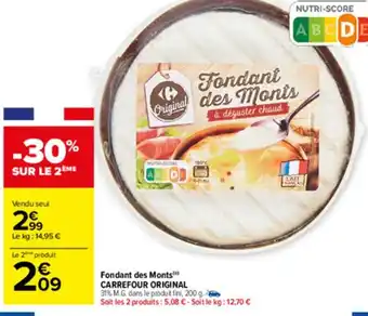 Carrefour Fondant des monts offre