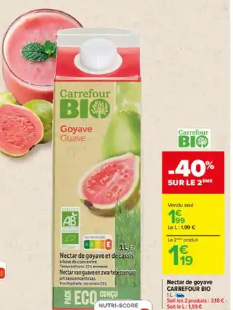 Carrefour Nectar de goyave offre