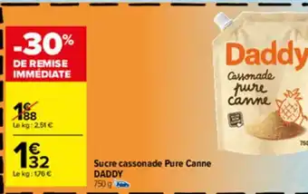 Carrefour Sucre cassonade pure canne Daddy offre
