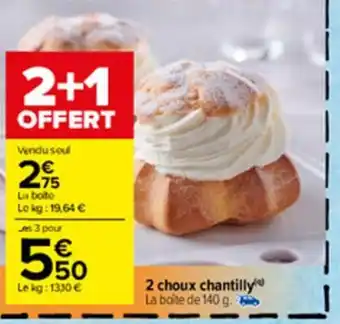 2 Choux chantilly