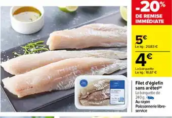 Carrefour Filet d'églefin sans arêtes offre