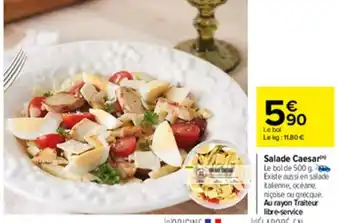 Carrefour Salade caesar offre