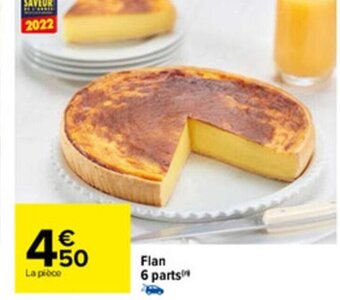 Carrefour Flan 6 Parts offre