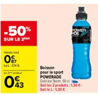 Carrefour Boisson pour le sport Powerade offre