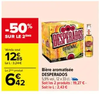 Carrefour Bière aromatisèe Desperados offre