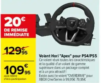 Carrefour Volant hori "apex" pou ps4/ps5 offre