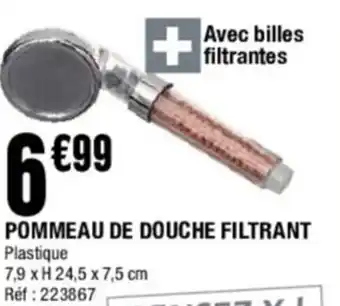 Pommeau de douche filtrant