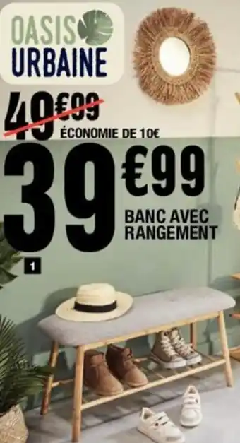 La Foir'Fouille Banc avec rangement offre