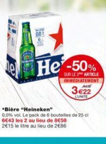 Monoprix Bière Heineken offre